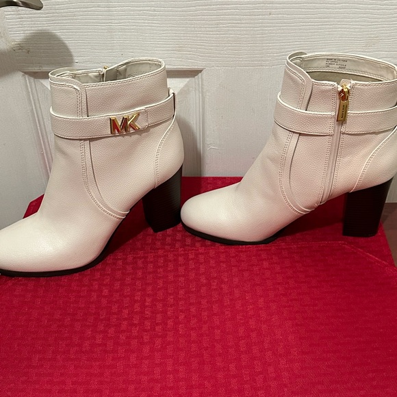 Shoes Mk Cream Leather Boots Poshmark